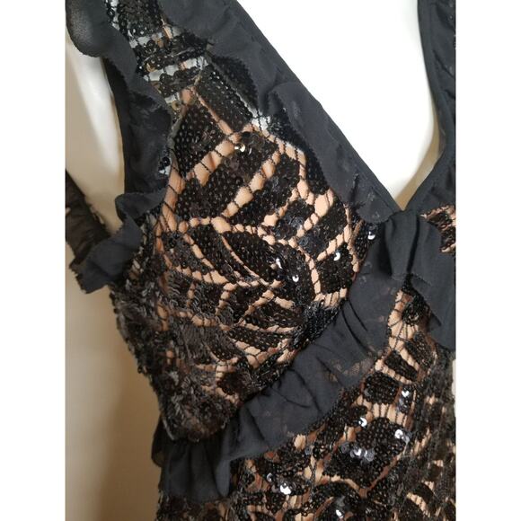 Michael Kors Ruffle-Trimmed Dress Sz Smzll - Picture 8 of 11